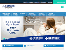 Tablet Screenshot of northernhospital.com